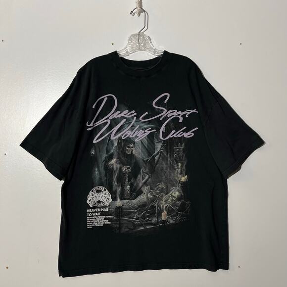 Darc Sport Wolves Club Grim Reaper Graphic Black T-Shirt Men’s Size XL - Picture 1 of 6